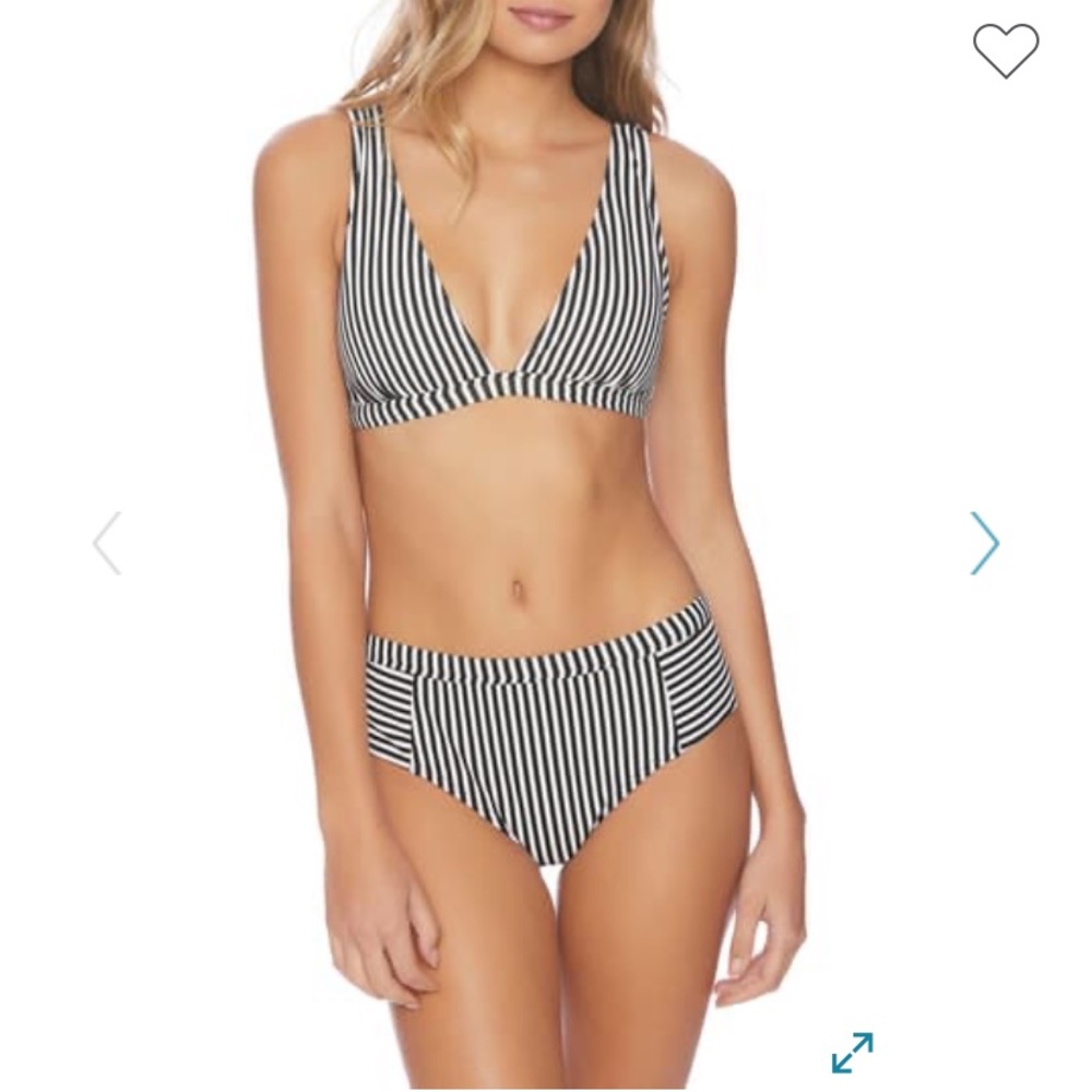 NWT Splendid Line in Sand High Waist Bikini Bottom